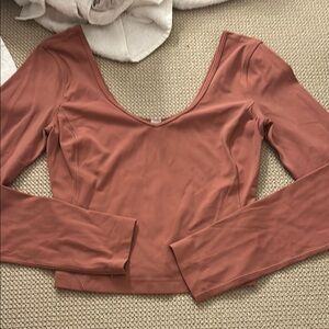 Women's Long Sleeve Top in Rose by [Brand]